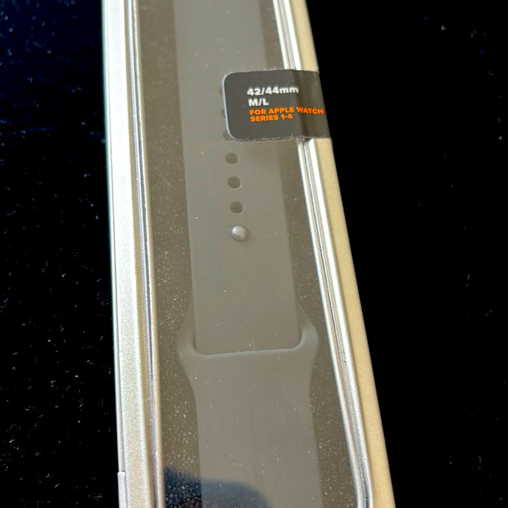BLACK GROOVE WATCH BAND FOR APPLEWATCH series 1-4